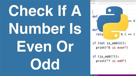 python isodd|3 ways to find if a number is Odd/Even in Python.